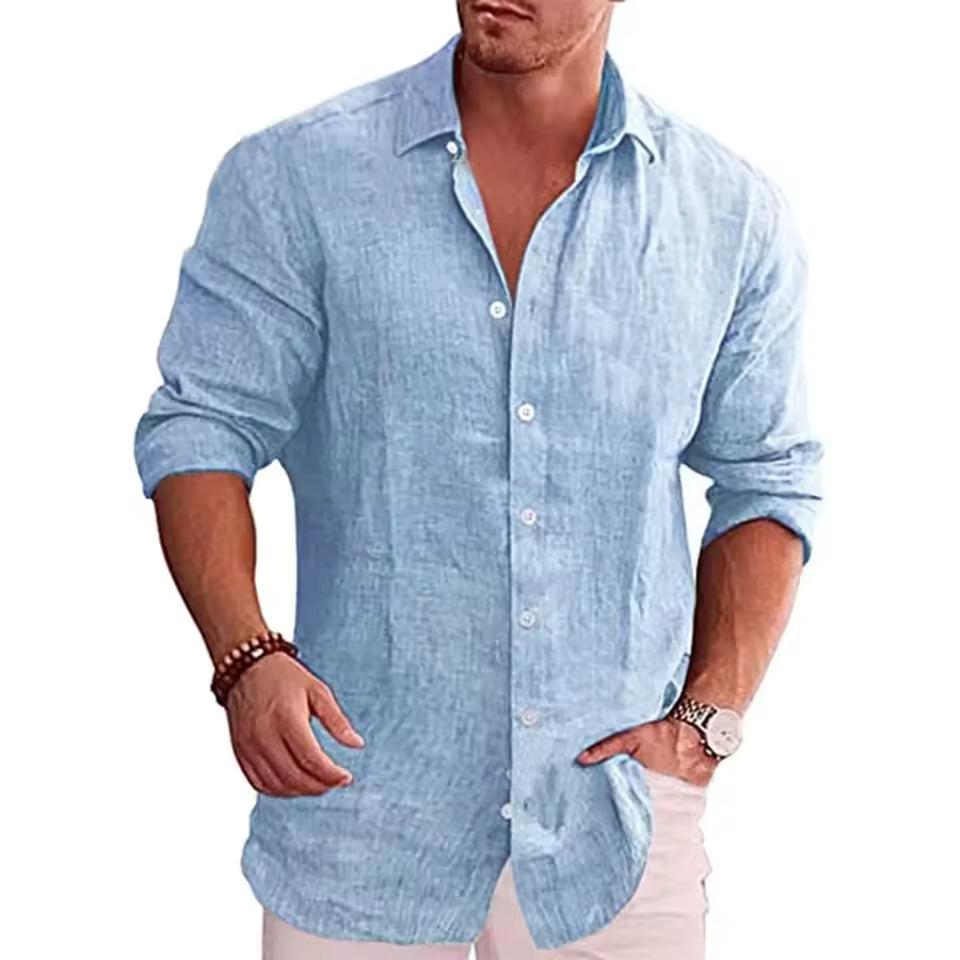 Blusa linho Manga longa